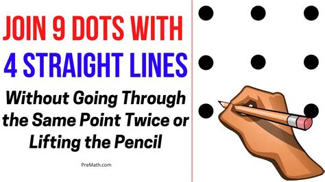 connect dots using 4 lines|Connect up all of these dots with only four straight lines without .
